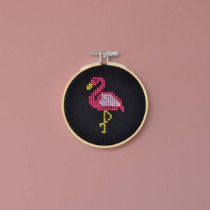 Landkinder Stickbilder flamingo rosa