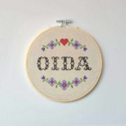 Landkinder Stickbilder oida blau
